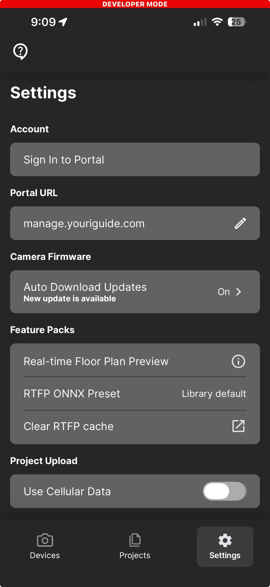 Settings, which I built