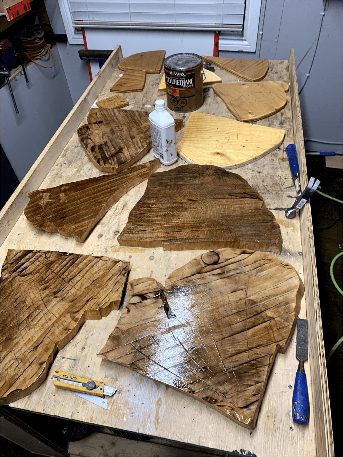 Surface prepped and the layout marked