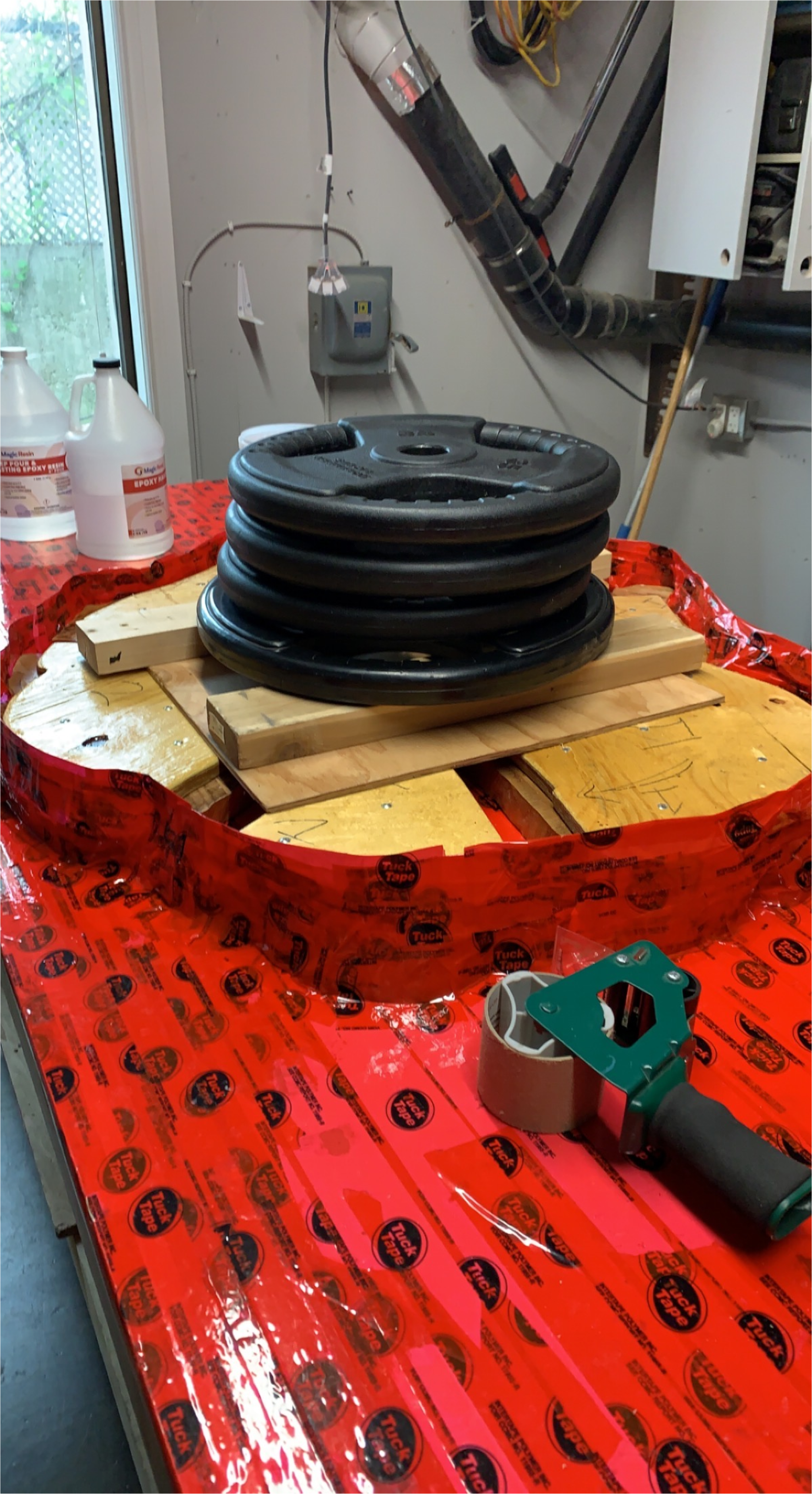 Epoxy mixed and ready